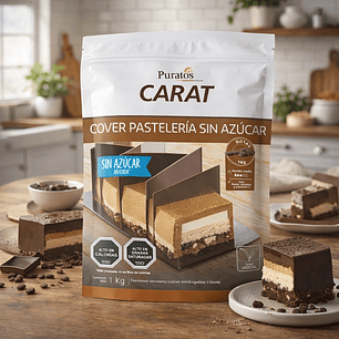 Cobertura Chocolate Puratos Carat Cover Pastelería  Sin Azúcar Semi Dulce