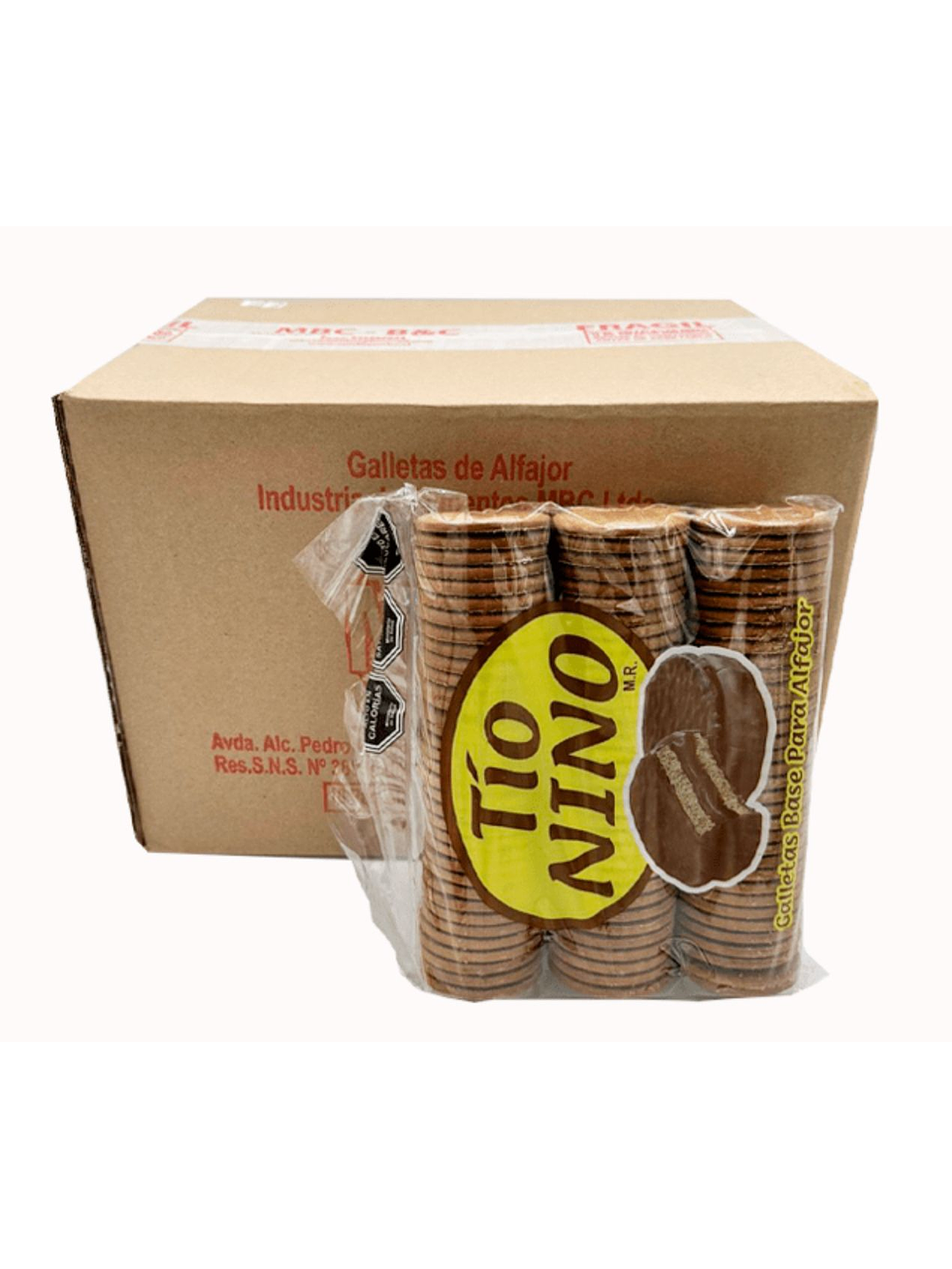 Galleta Alfajor Tío Nino Bolsa 800 Gr 100 Unid Aprox Vegana 4