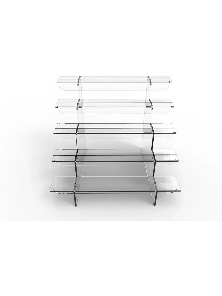 Repisa De Acrílico Espesor 3mm Dentada Mini 5 Escalones 2