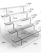 Repisa De Acrílico Espesor 3mm Dentada Mini 5 Escalones - Miniatura 1