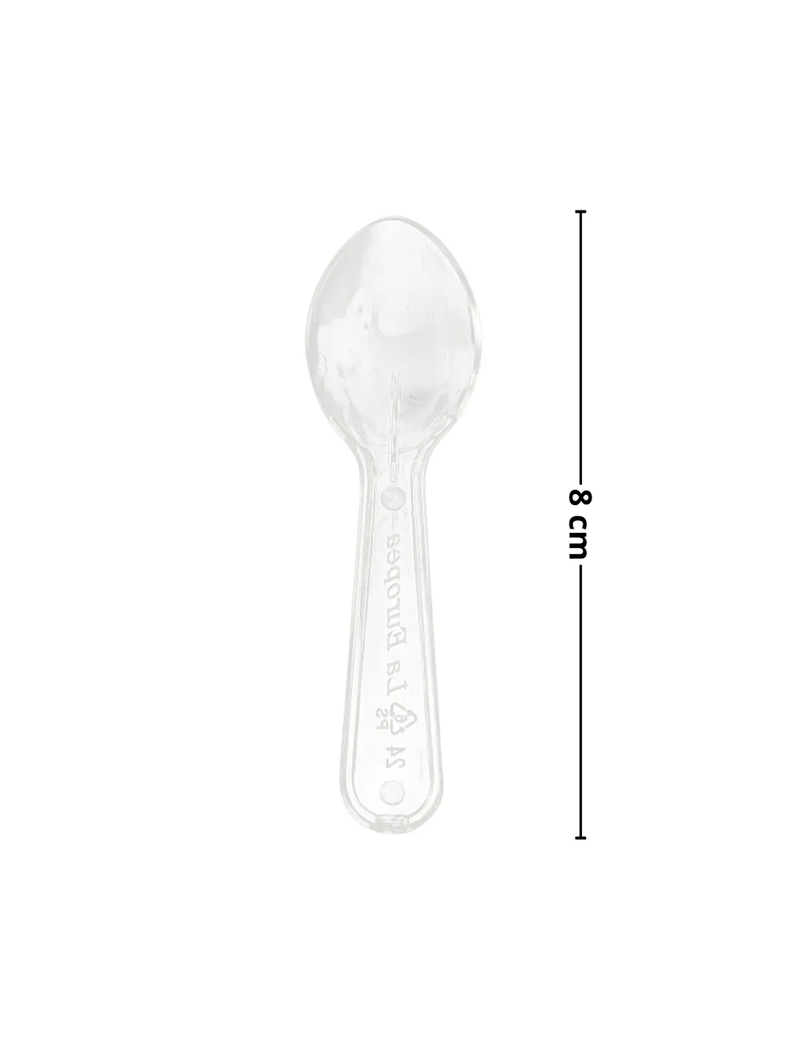 Cucharitas plásticas para helados 50 unidades color a elección 2