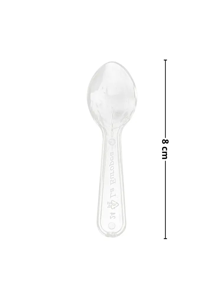 Cucharitas plásticas para helados 50 unidades color a elección 2