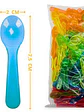 Cucharitas plásticas para helados 50 unidades color a elección - Miniatura 4