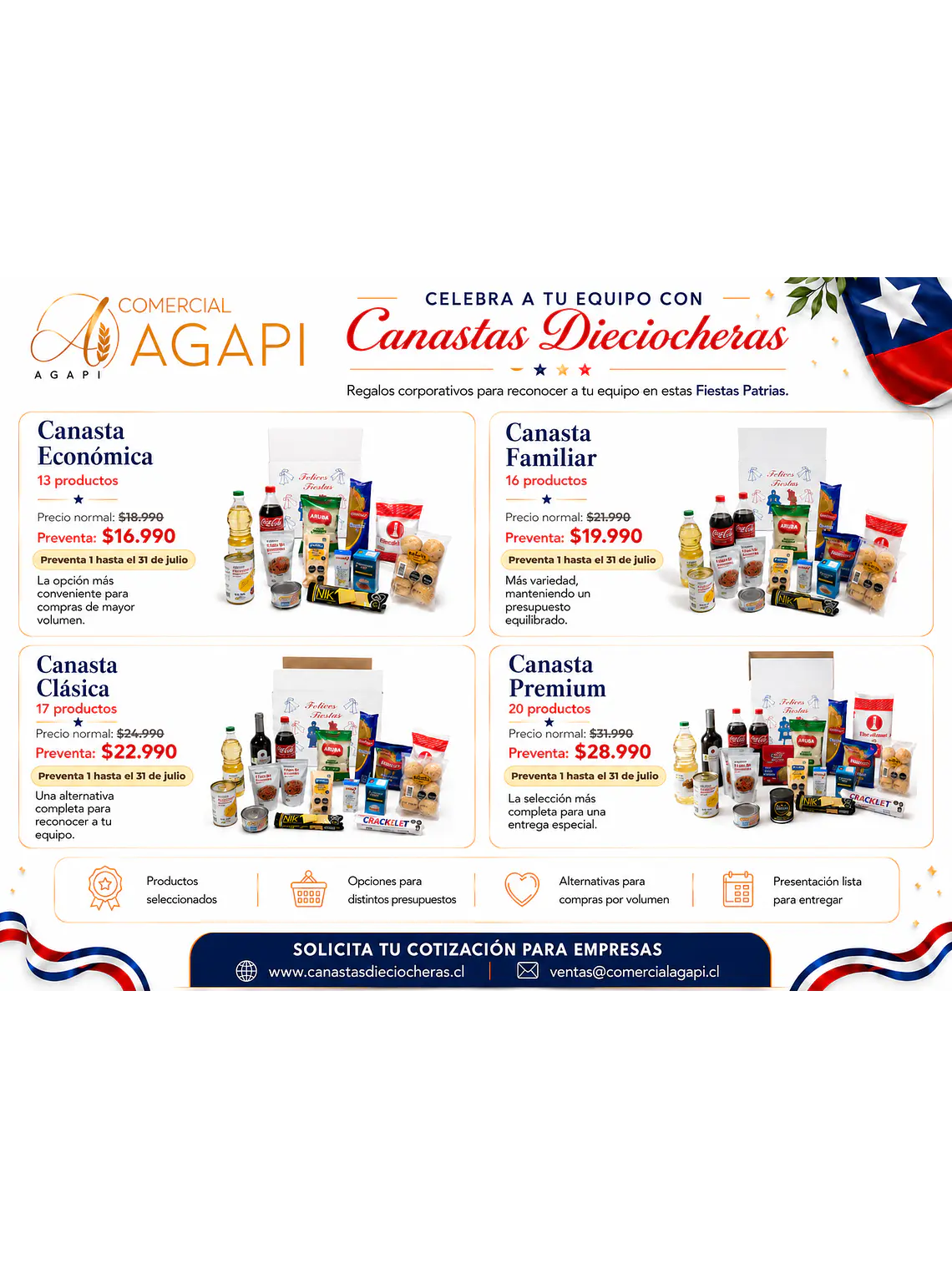 Canasta Dieciochera Clásica 2026 20