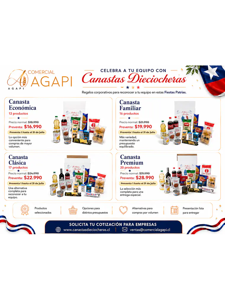 Canasta Dieciochera Clásica 2026 20