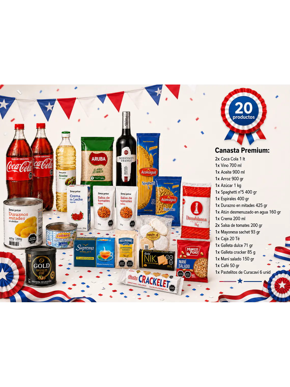 Canasta Dieciochera Premium 2026 2