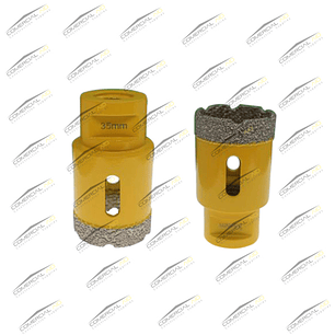 Broca Vacuum Diamantada para Mármol y Sinterizado - Uso en Seco