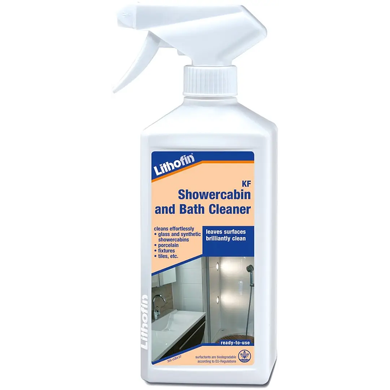 Limpiador Antisarro para Duchas y Baños - Lithofin KF Showercabin and Bath Cleaner 500cc 1