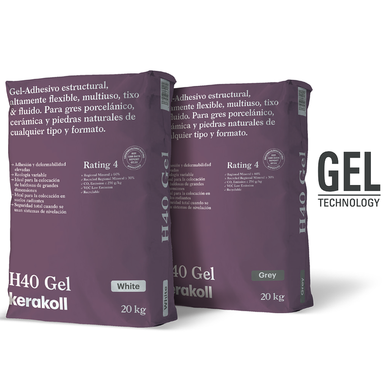 Adhesivo para Porcelanato y Dekton | Kerakoll H40 Gel Flexible S1 20kg 1