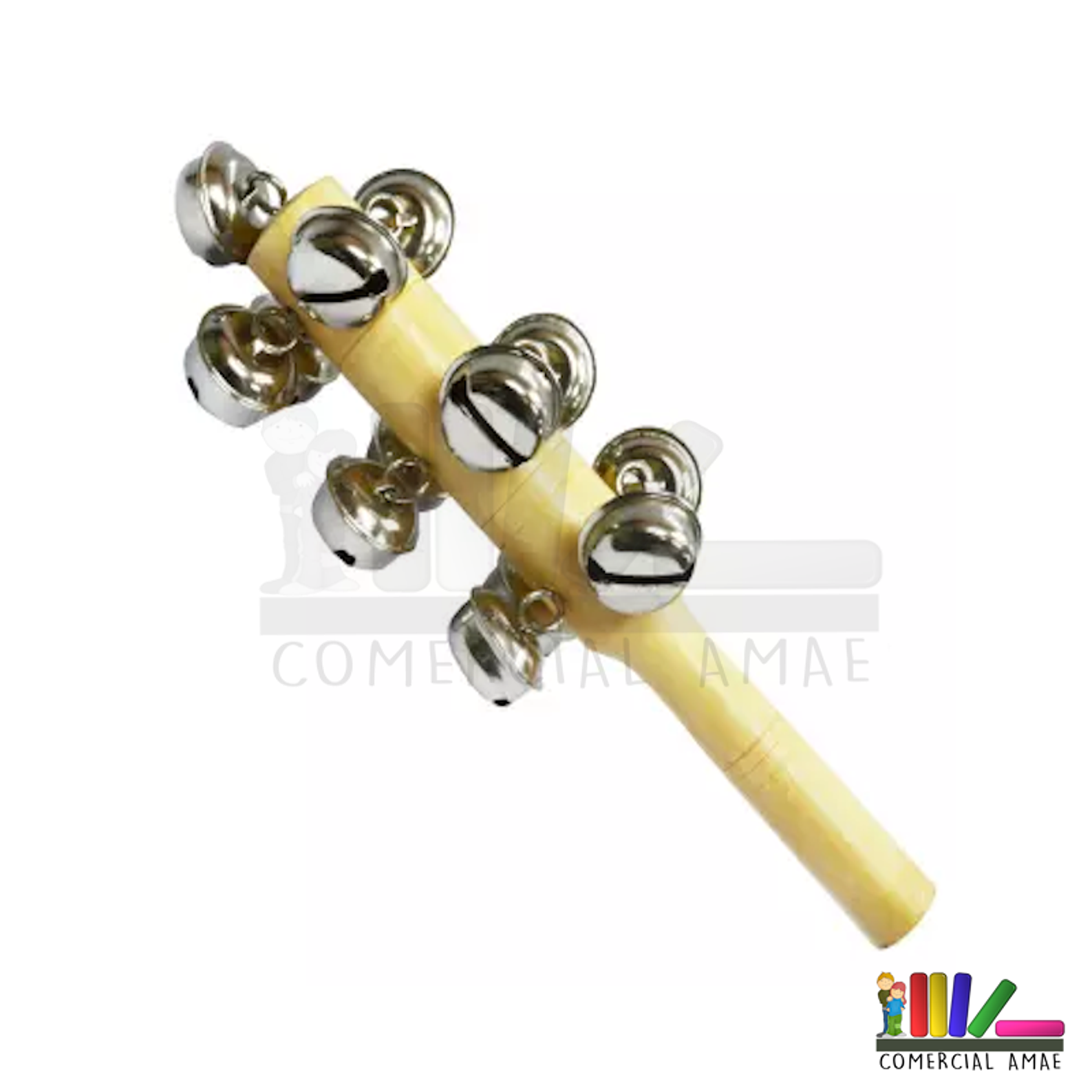 SONAJERO DE MADERA 13 CASCABELES 1