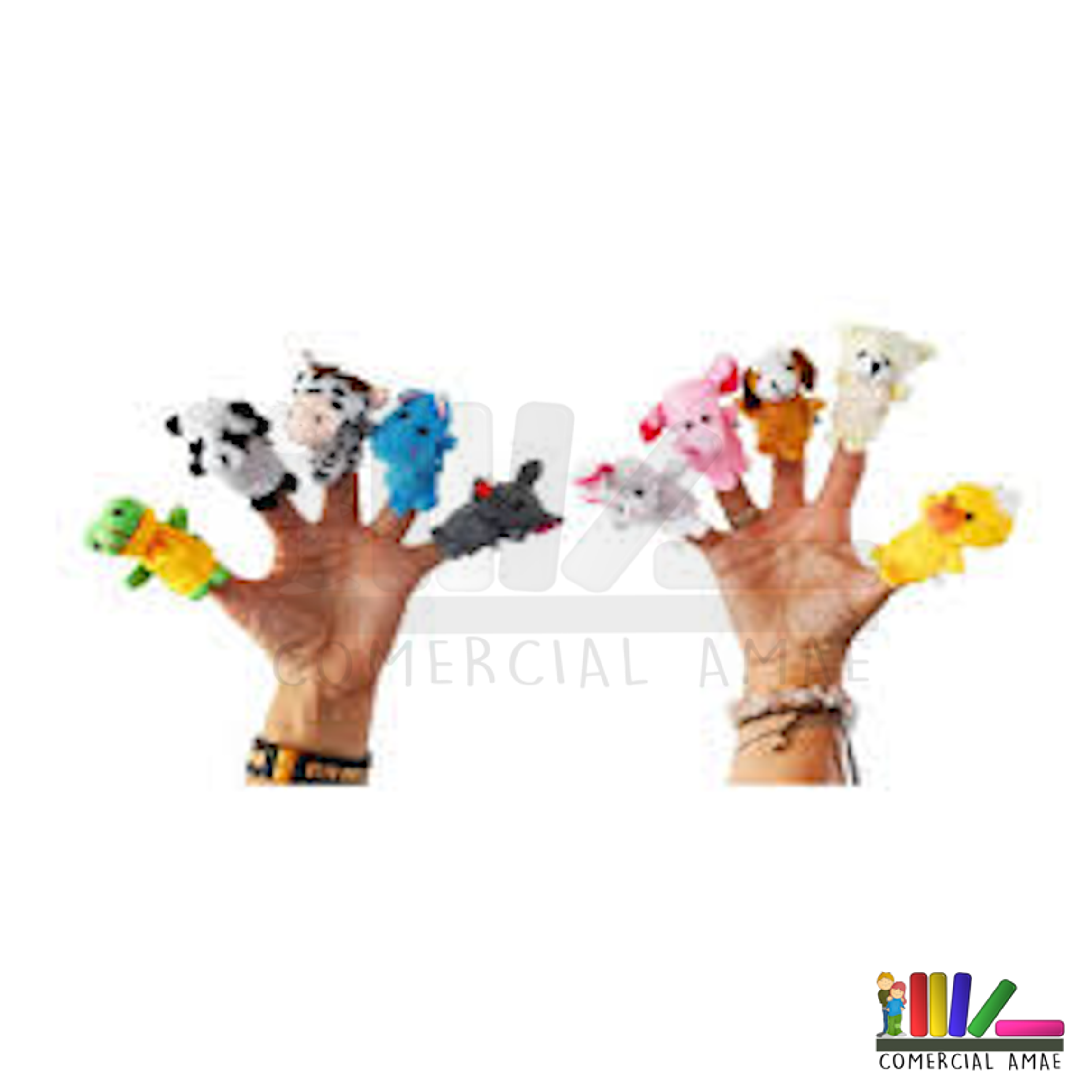 TÍTERES DE DEDOS ANIMALES 10 UNIDADES 1