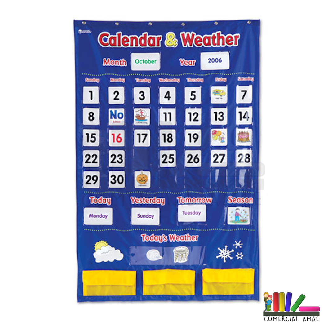 CALENDARIO MURAL INGLES 1
