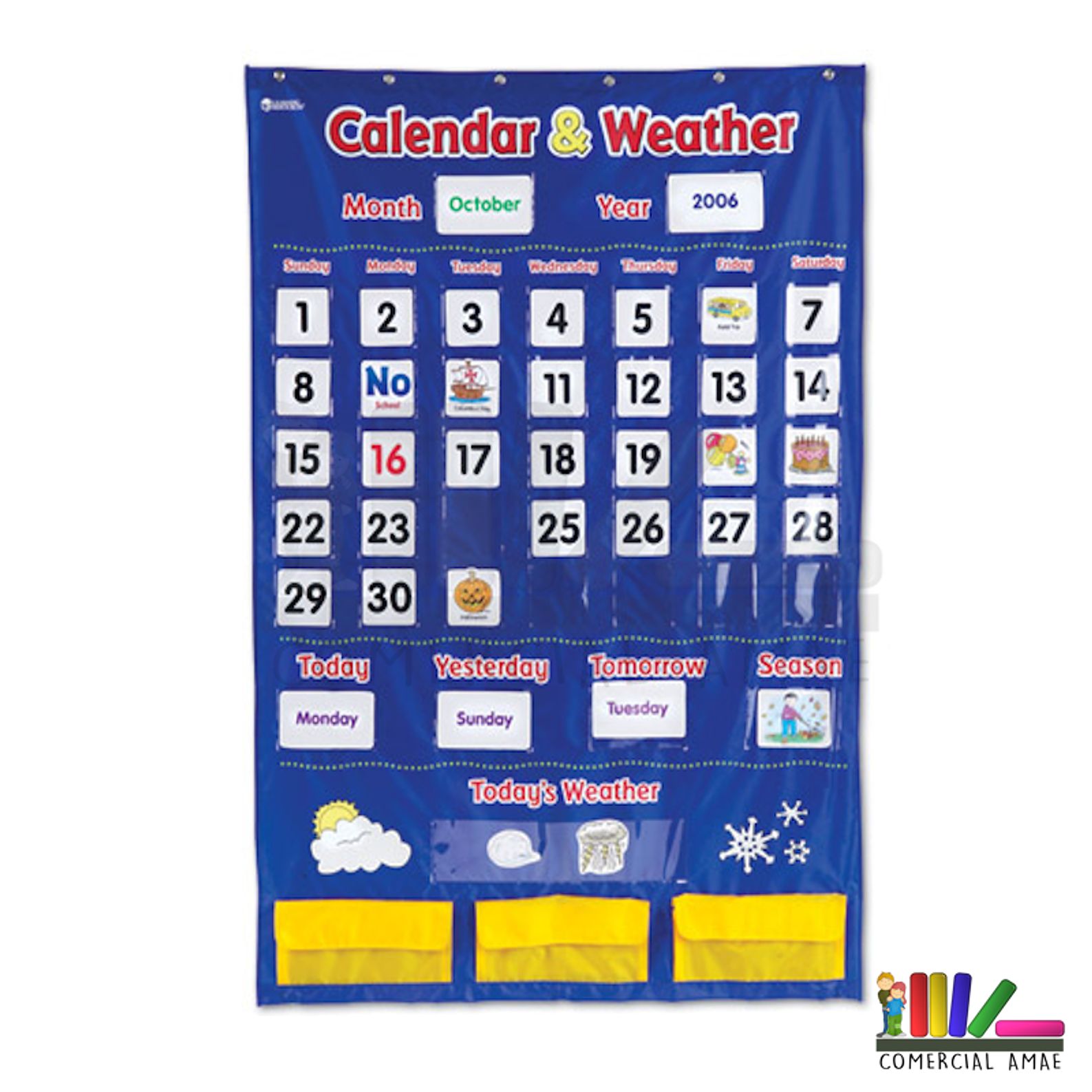 CALENDARIO MURAL INGLES 1