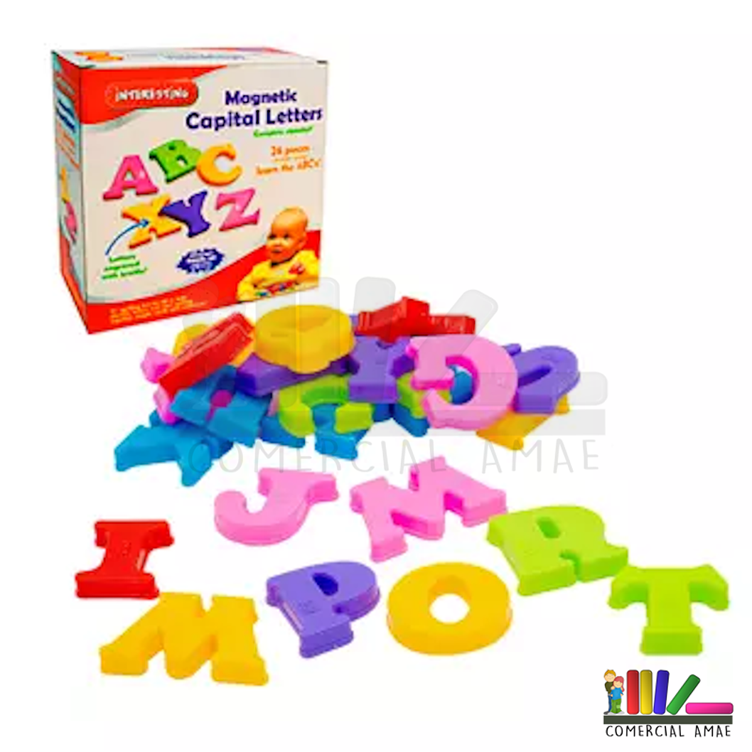 LETRAS MAYÚSCULAS MAGNÉTICAS CON BRAILLE 1