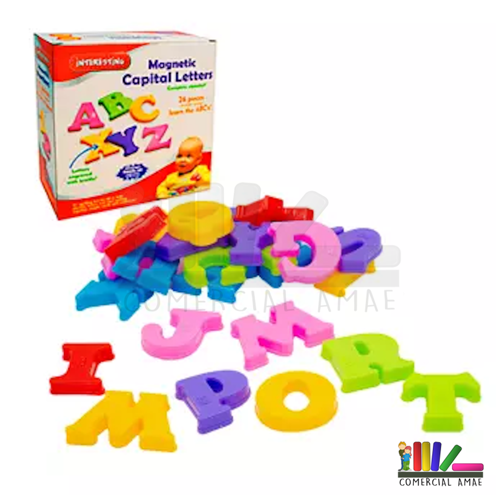 LETRAS MAYÚSCULAS MAGNÉTICAS CON BRAILLE 1