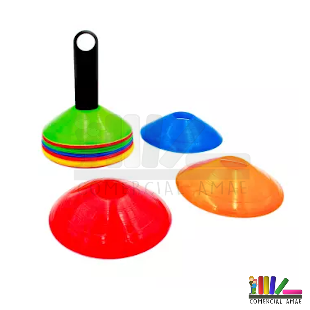 CONOS LENTEJA 25 PIEZAS 5 COLORES 19 CM 1