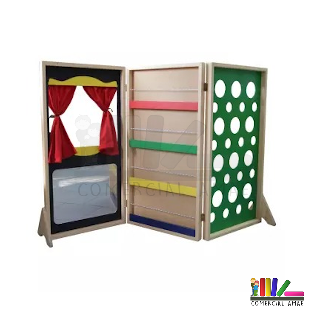 BIOMBO MULTIFUNCIONAL 3 PANELES 90 X 150 CMS 1