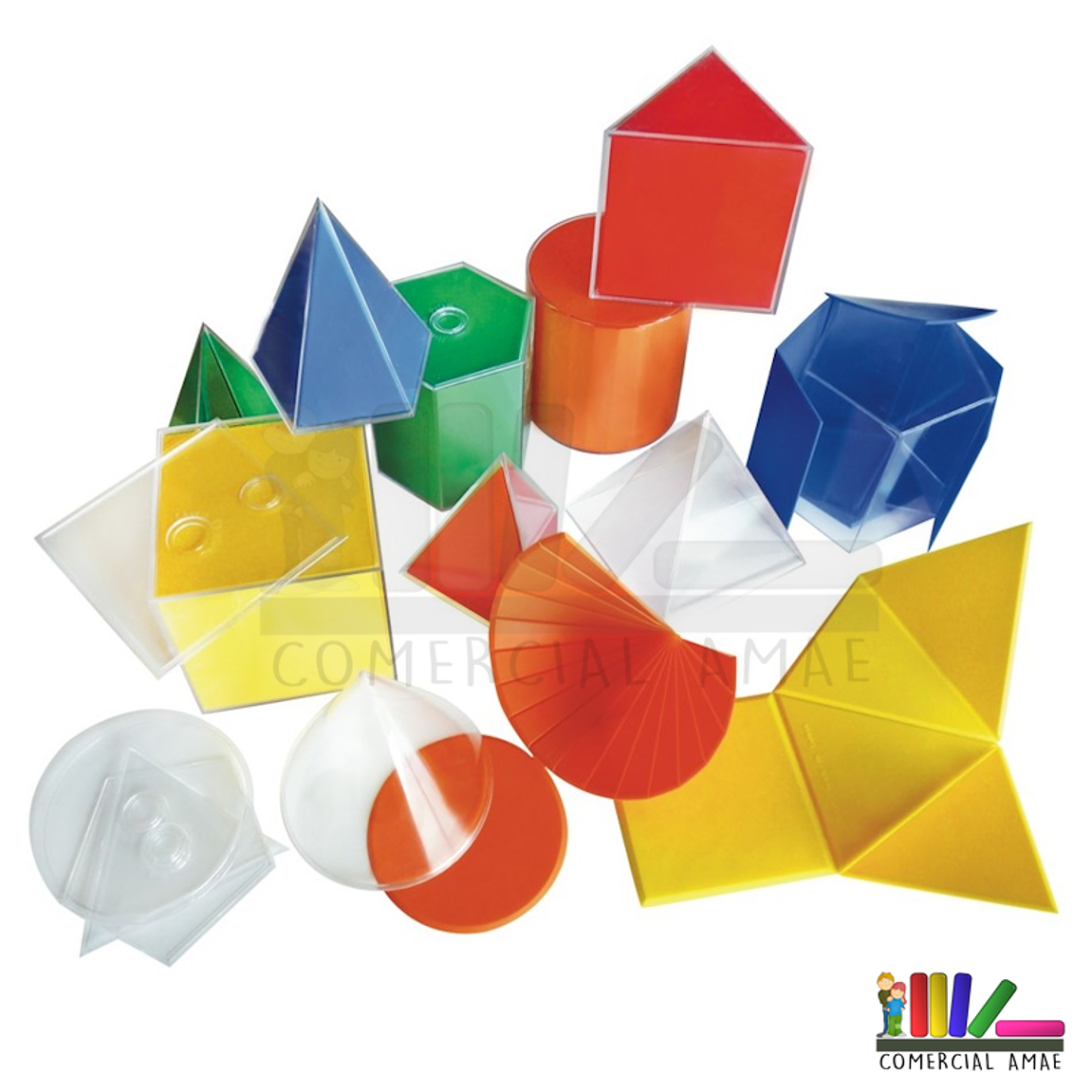 CUERPOS GEOMÉTRICOS PLEGABLES 16 PIEZAS 1
