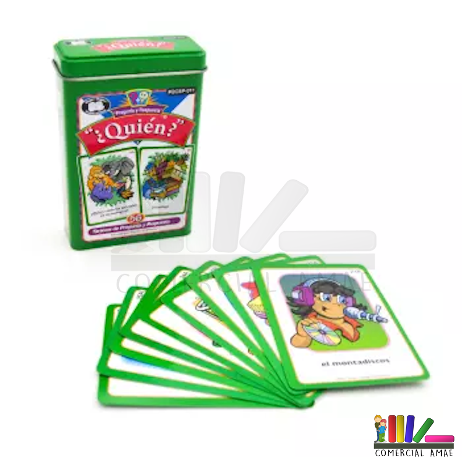 FLASH CARDS PREGUNTAS QUIEN 56 UNI. 6,5 X9 1