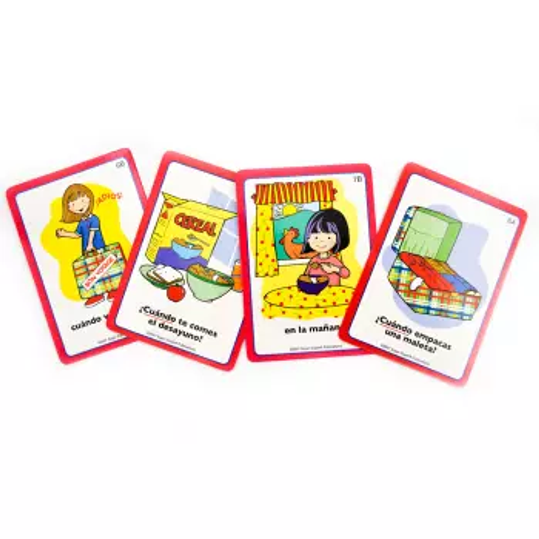 FLASH CARDS PREGUNTAS CUANDO 56 UN.6,5 X 9 2