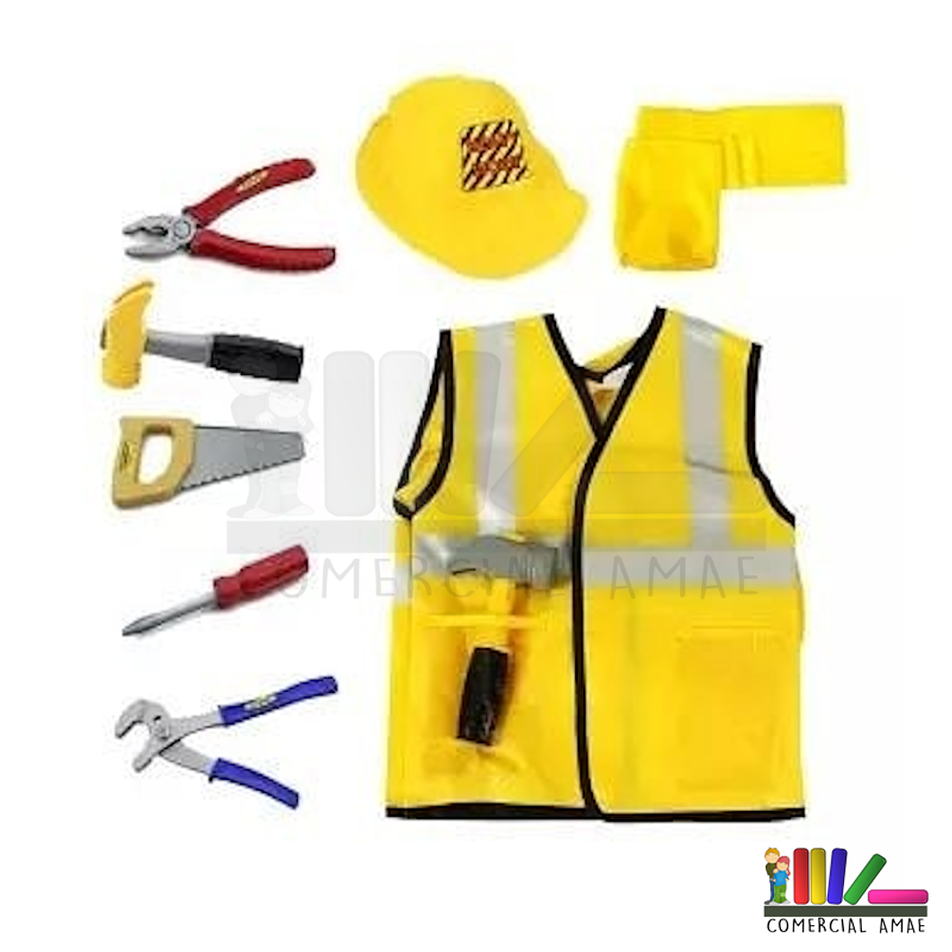 DISFRAZ CARPINTERO CON ACCESORIOS 1