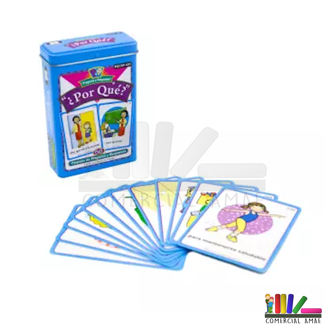 FLASH CARDS PREGUNTAS POR QUÉ 56 UNI. 6,5 X 9 1