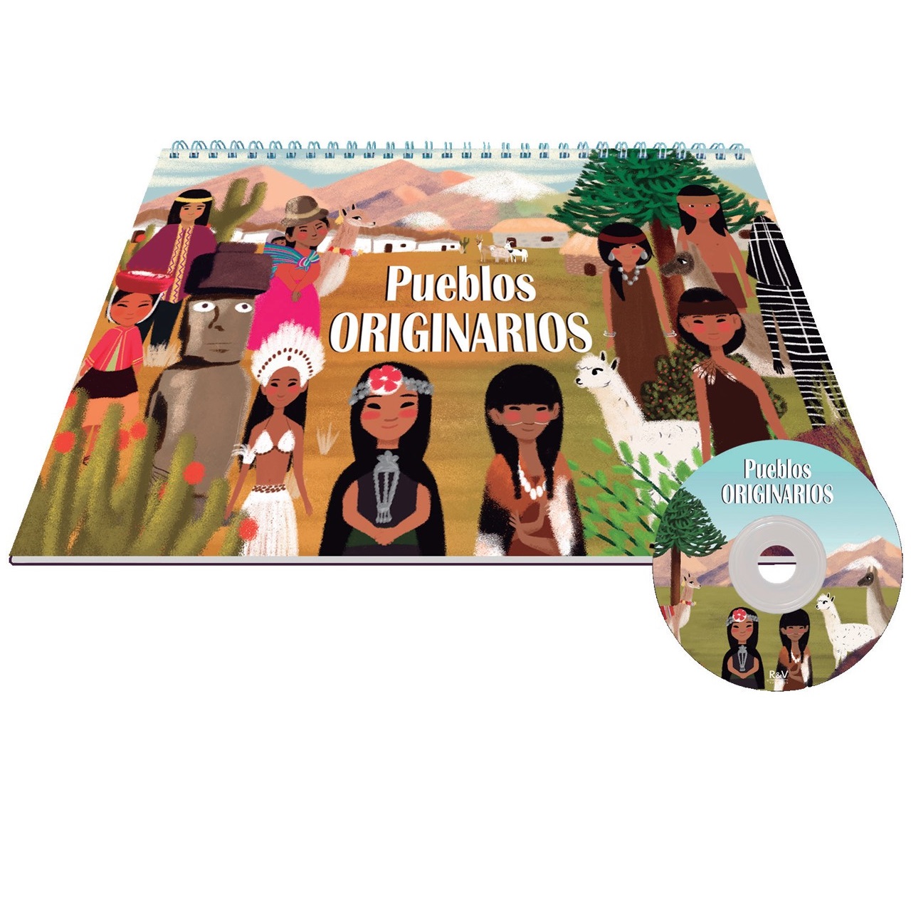 Set de Muñecos y Mapa de Pueblos Originarios de Chile