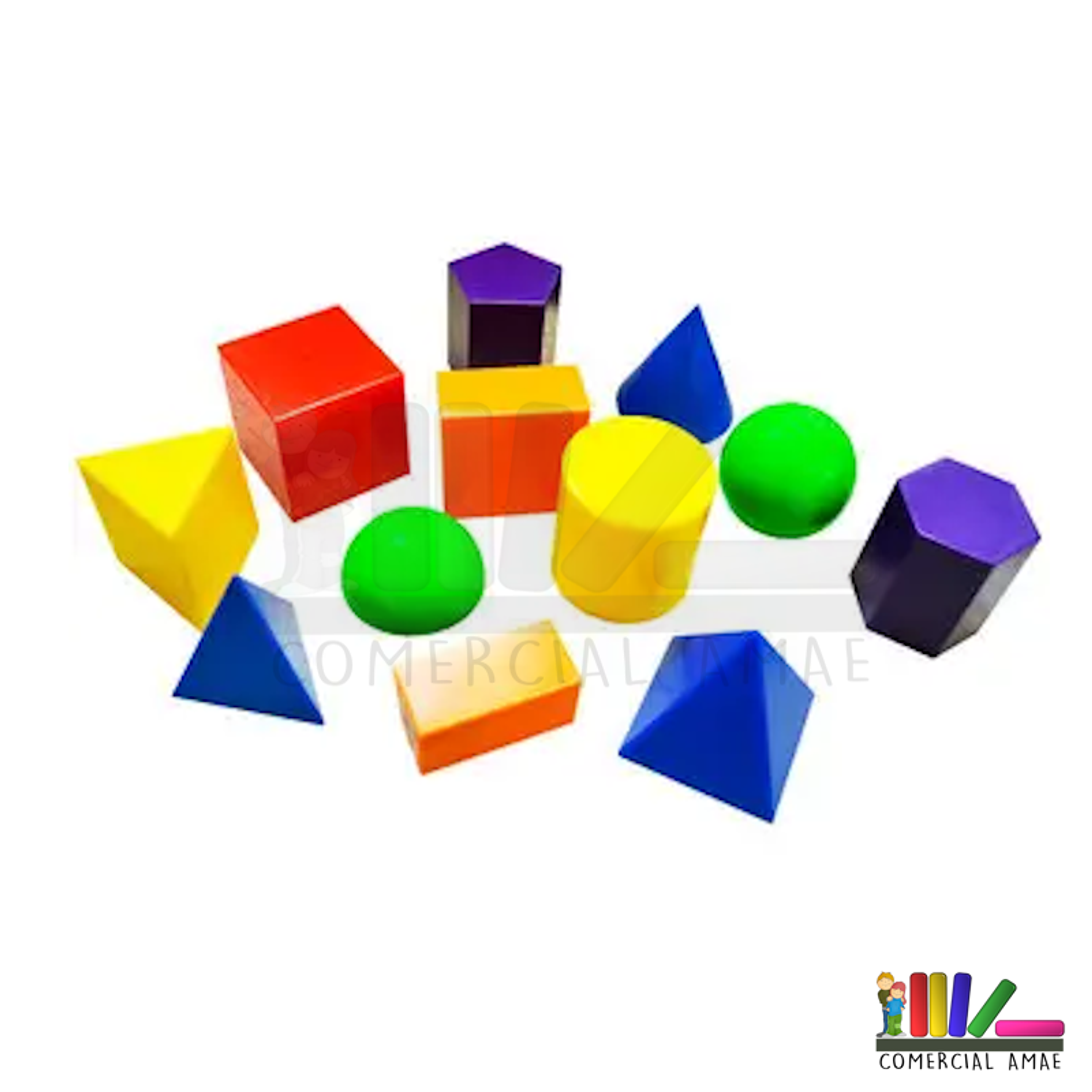 CUERPOS GEOMÉTRICOS ACRÍLICOS 12 PIEZAS 1