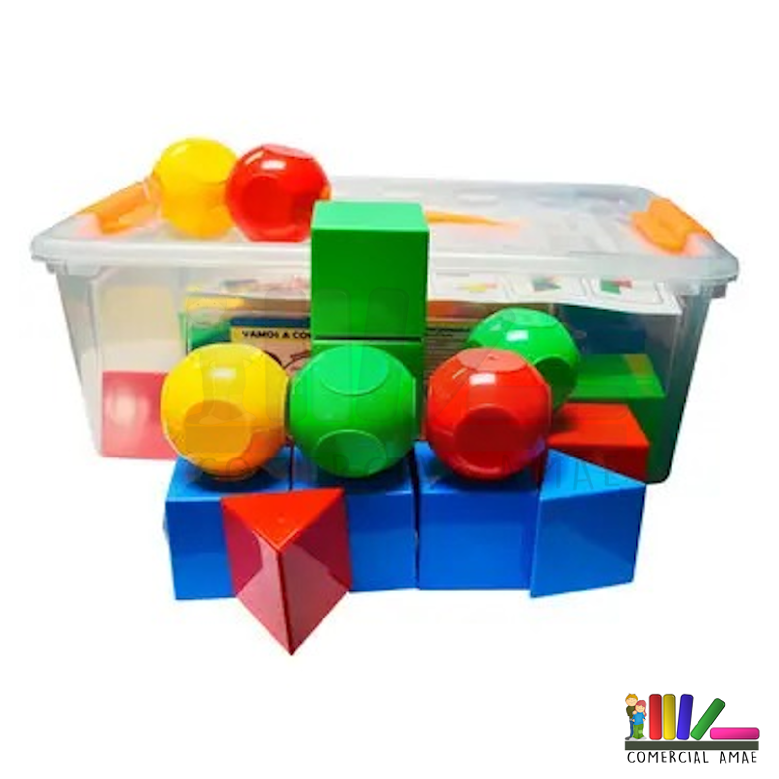 FIGURAS GEOMÉTRICAS CONECTABLES 42 PIEZAS 1