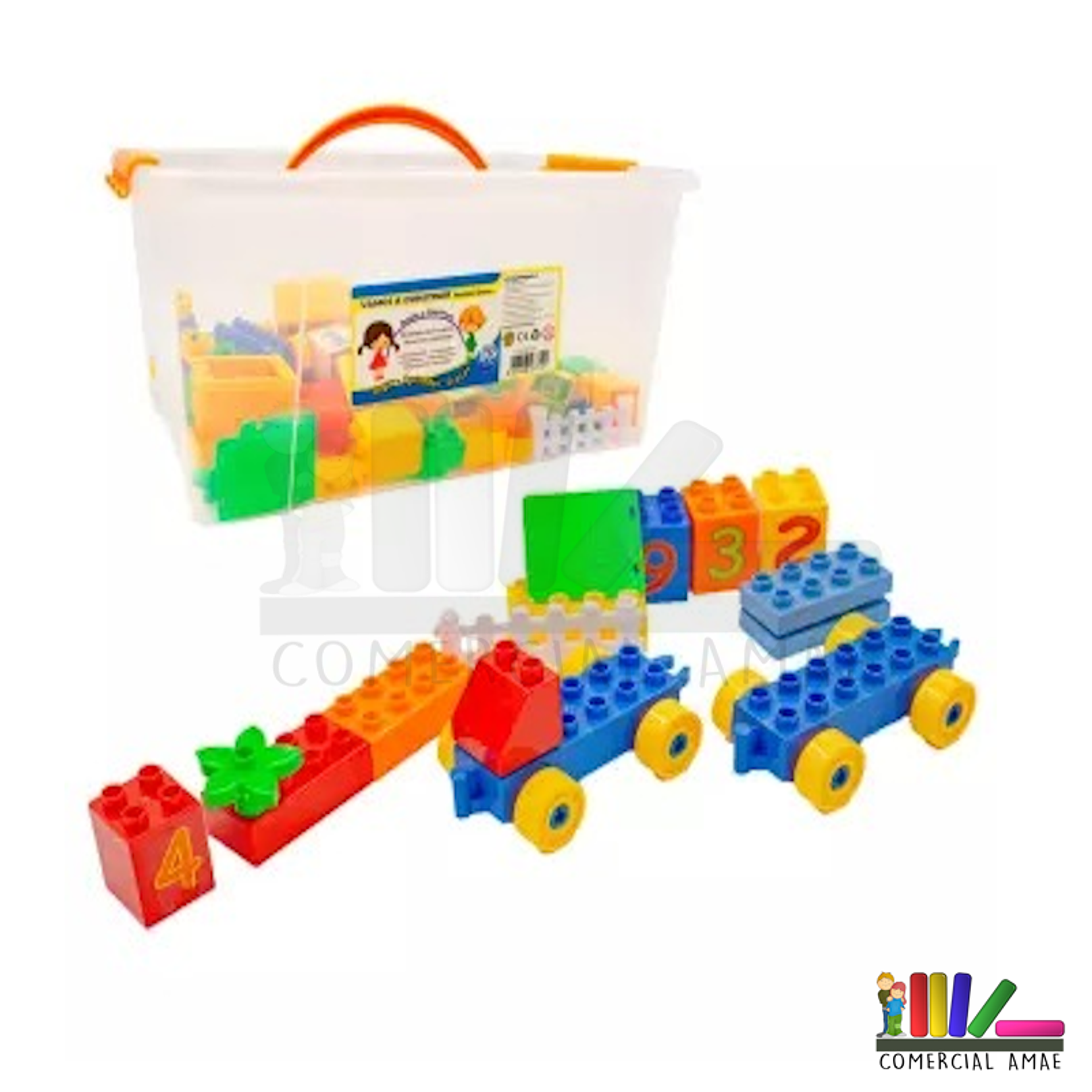 MALETA TIPO LEGO 189 PIEZAS 1