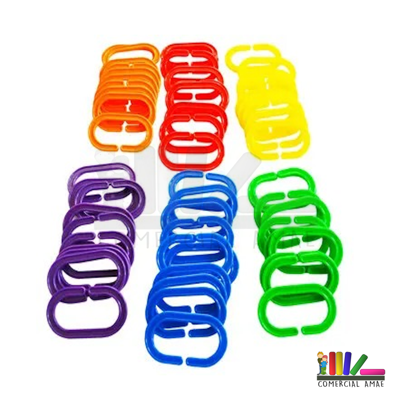 CADENAS GRANDES DE COLORES 60 UNIDADES 1