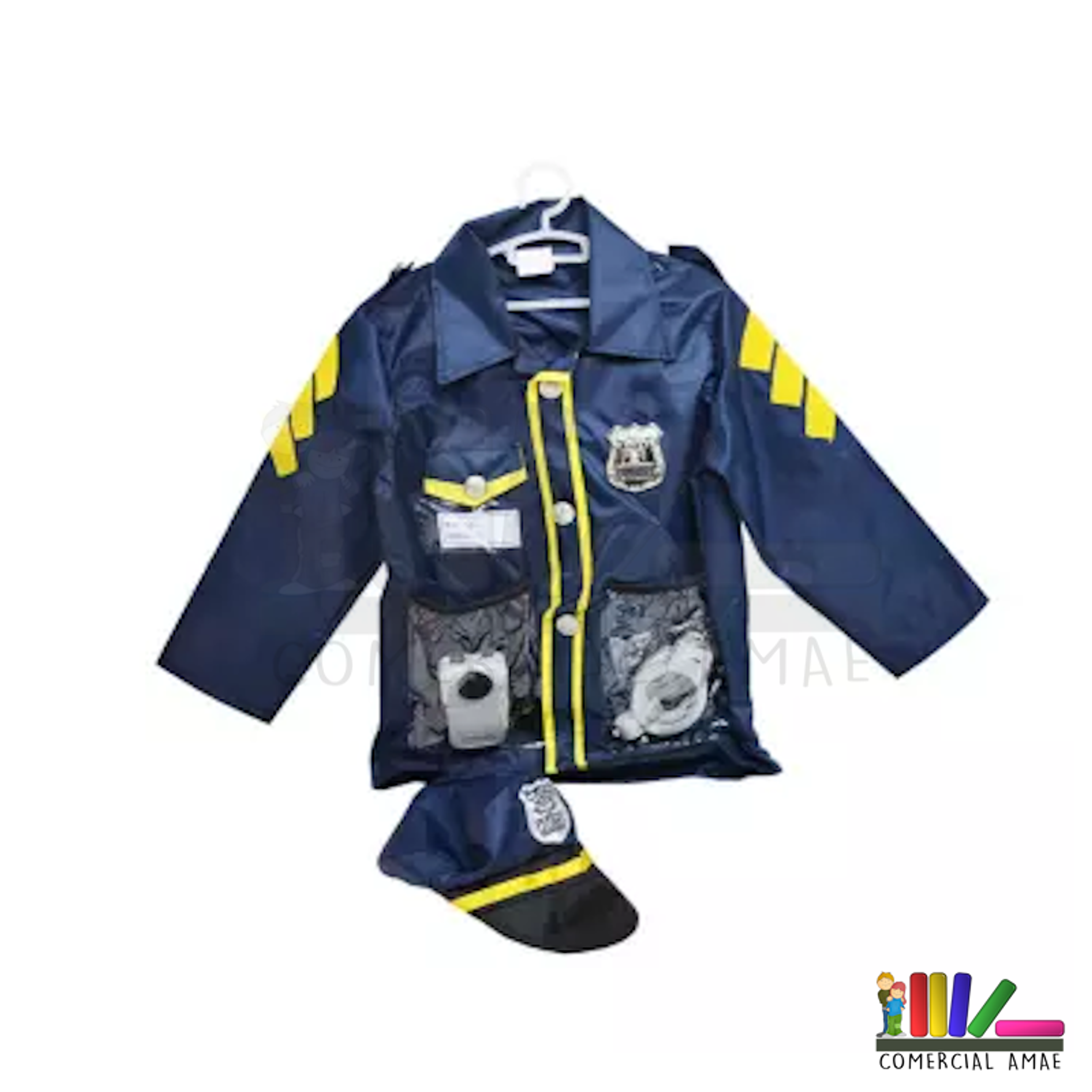 DISFRAZ DE POLICÍA CON ACCESORIOS 1