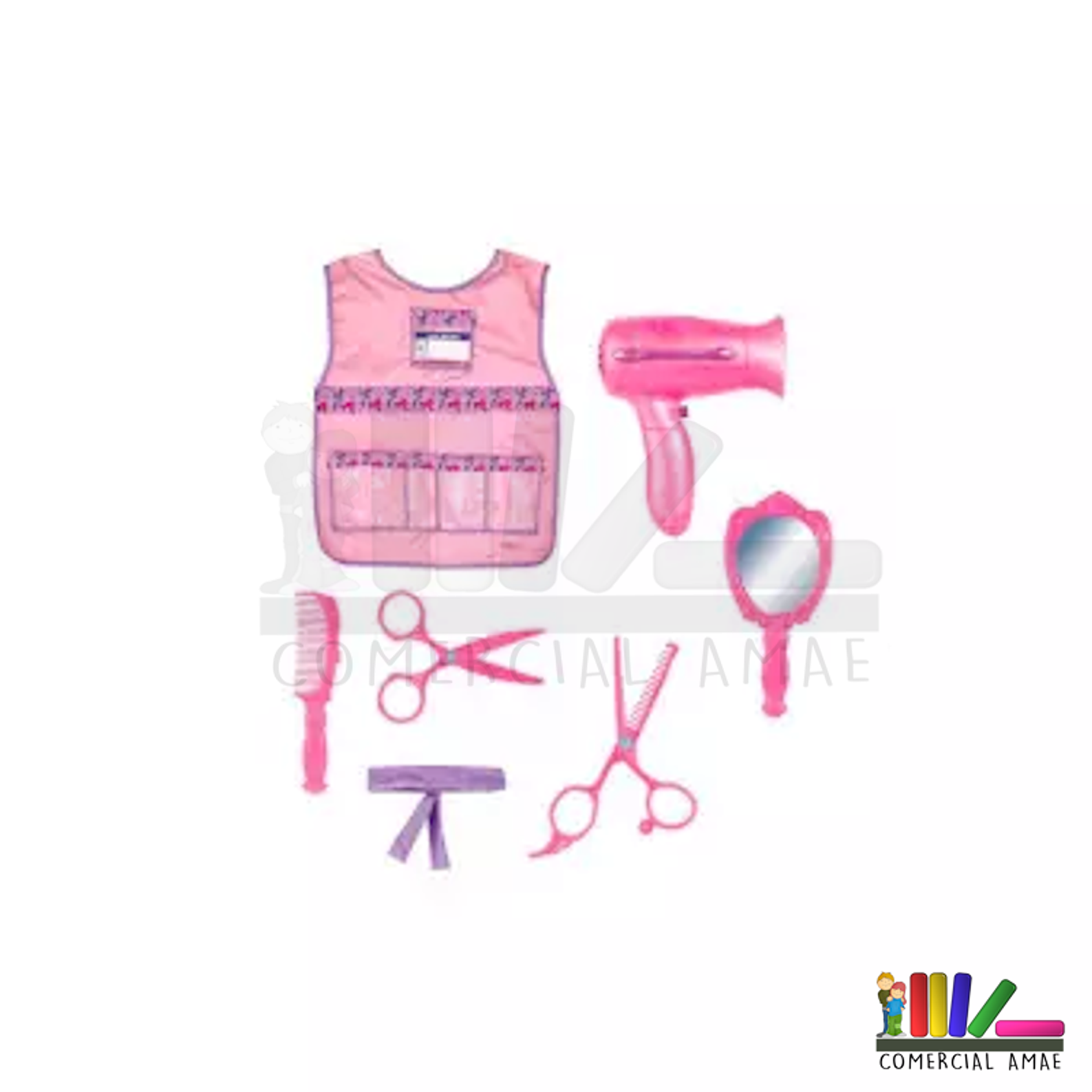 DISFRAZ DE PELUQUERA CON ACCESORIOS 1