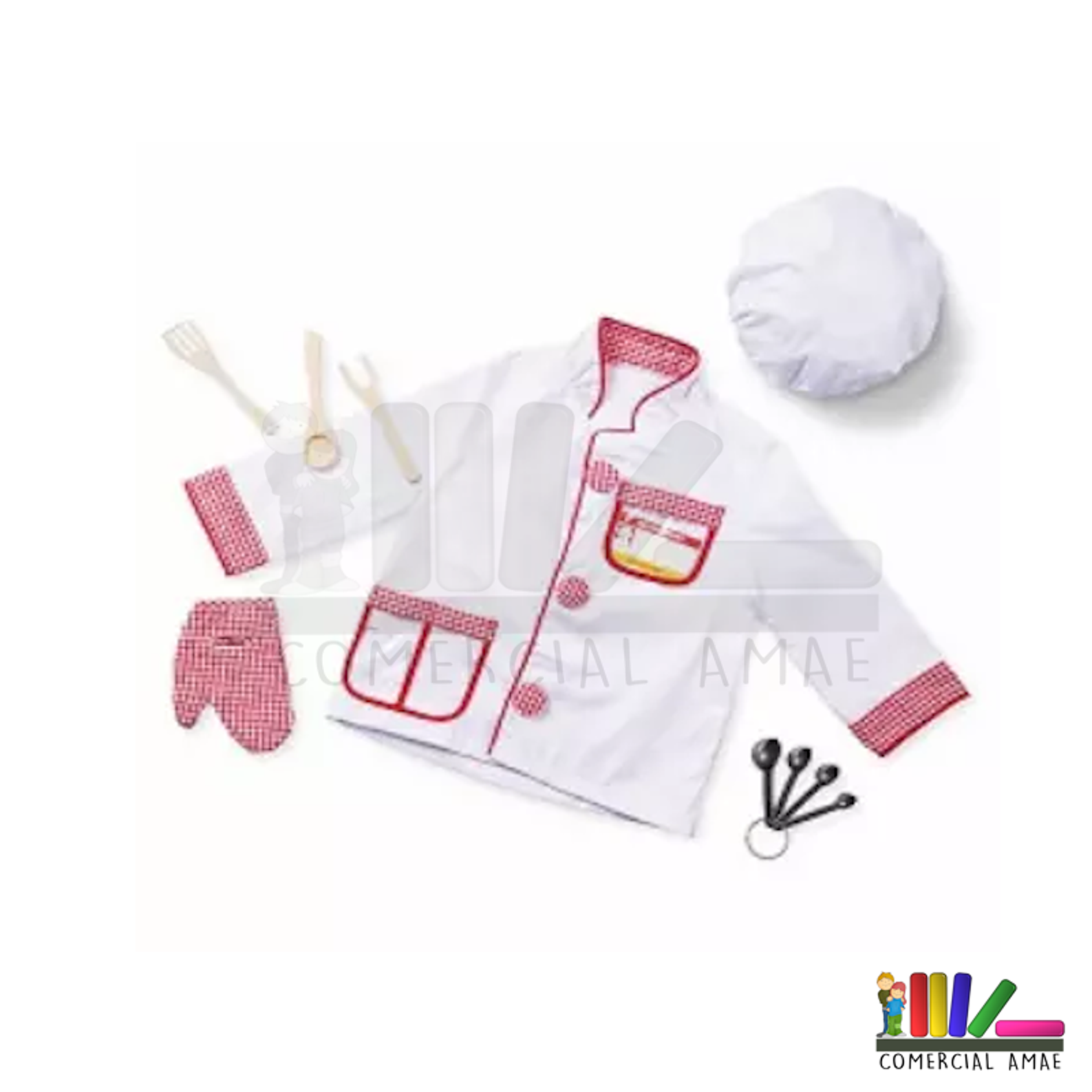 DISFRAZ DE CHEF CON ACCESORIOS 1