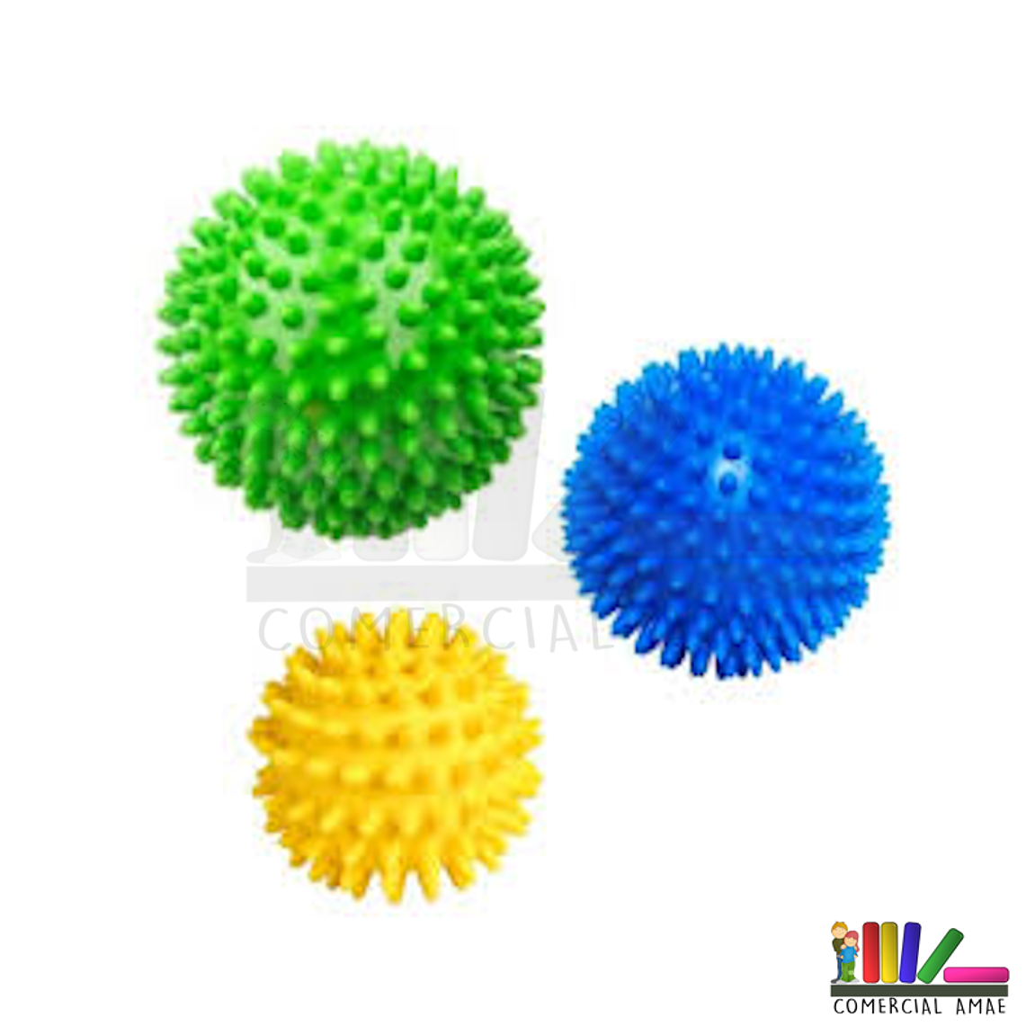 SET DE 4 PELOTAS ERIZO 7 CM 1