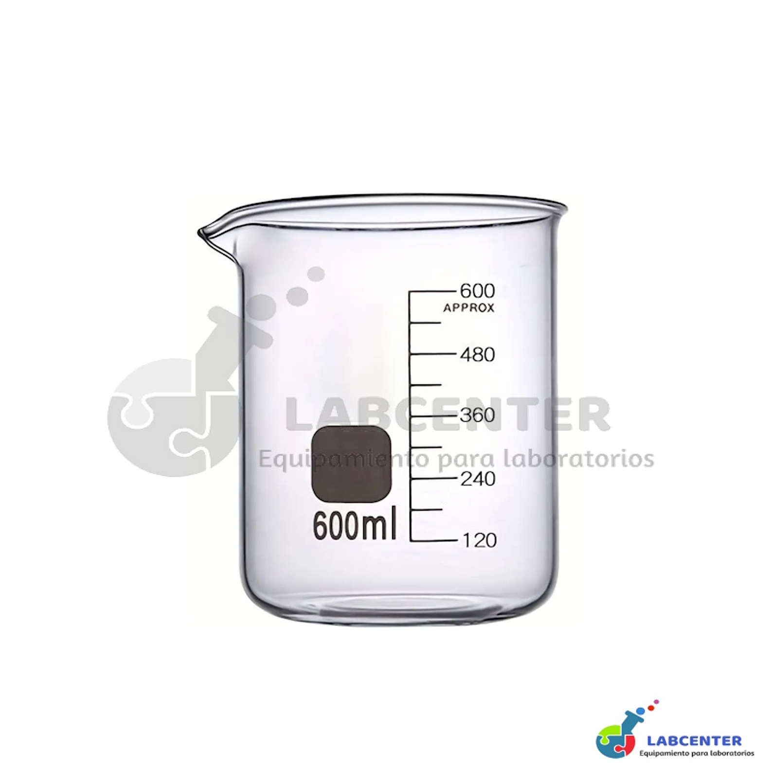 VASO PRECIPITADO VIDRIO FORMA BAJA 600 ML 1