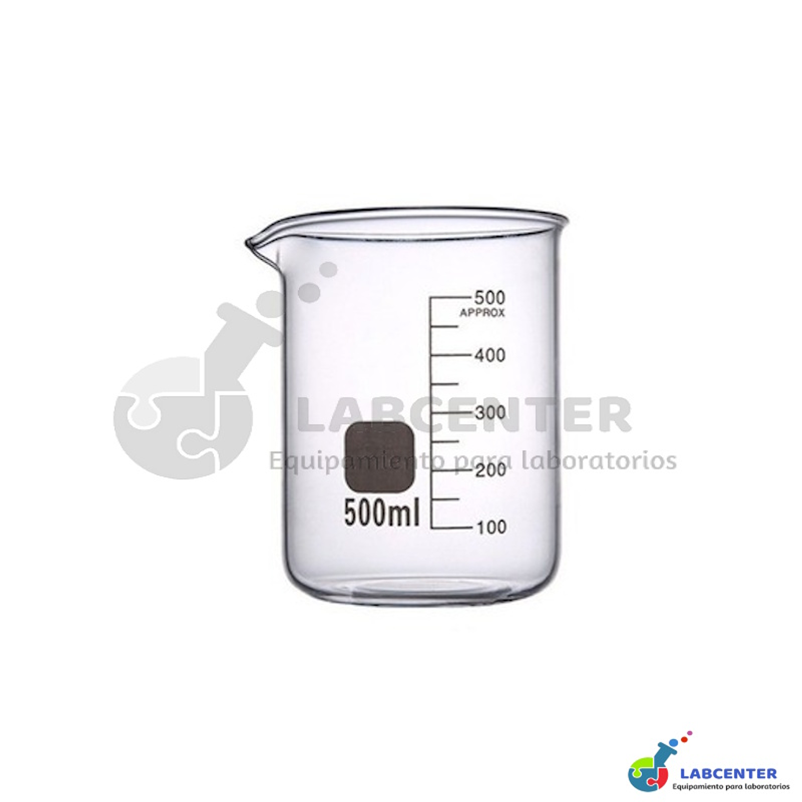 VASO PRECIPITADO VIDRIO FORMA BAJA 500 ML 1