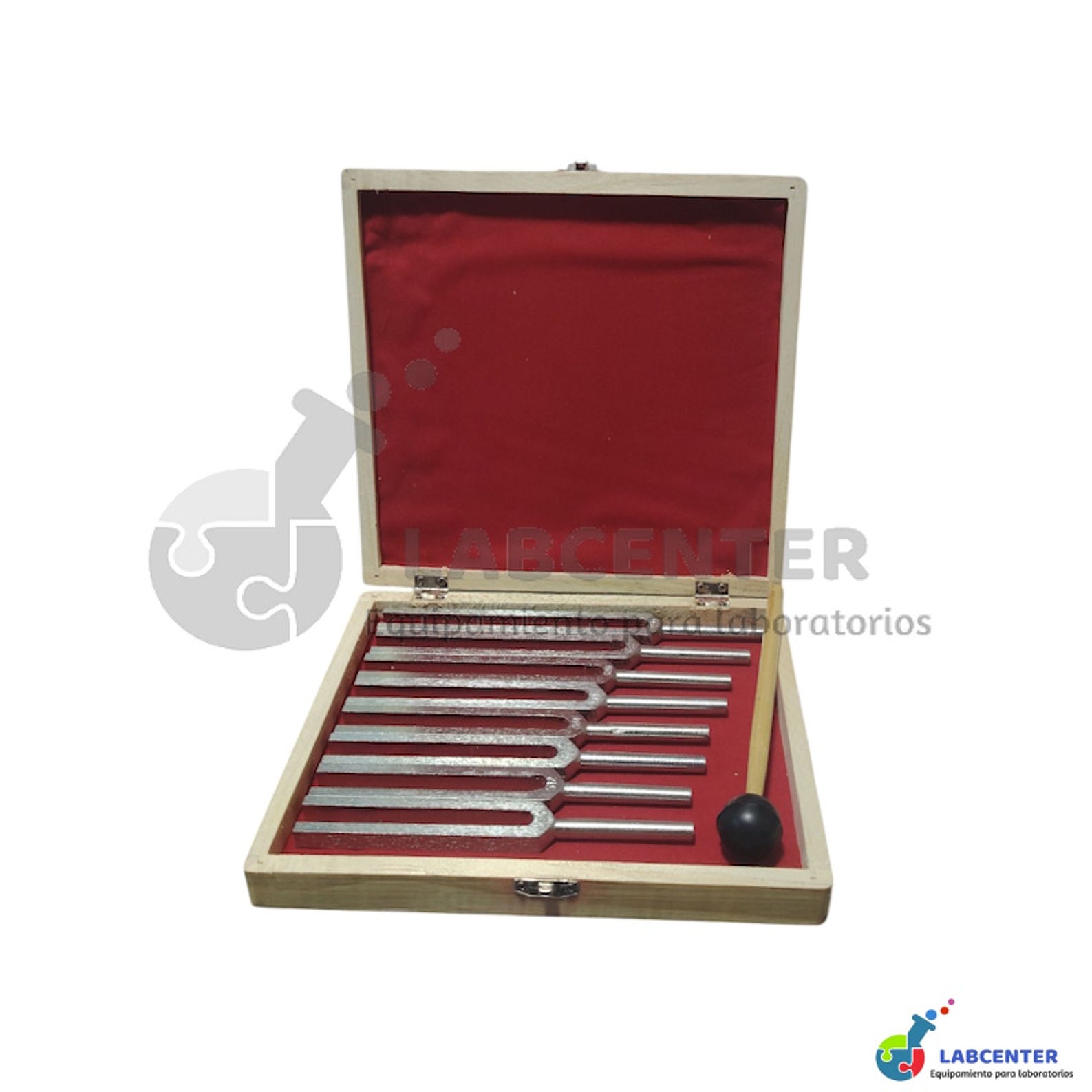 DIAPASON SET 8 TIPOS FRECUENCIA DE ACERO INOXIDABLE EN ESTUCHE  1
