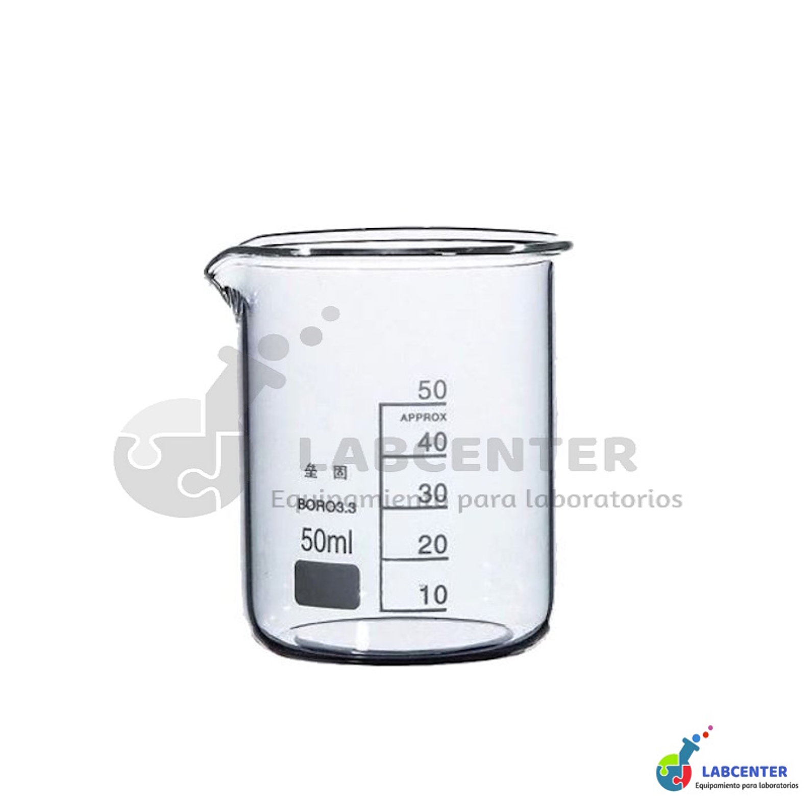 VASO PRECIPITADO VIDRIO FORMA BAJA 50 ML 1