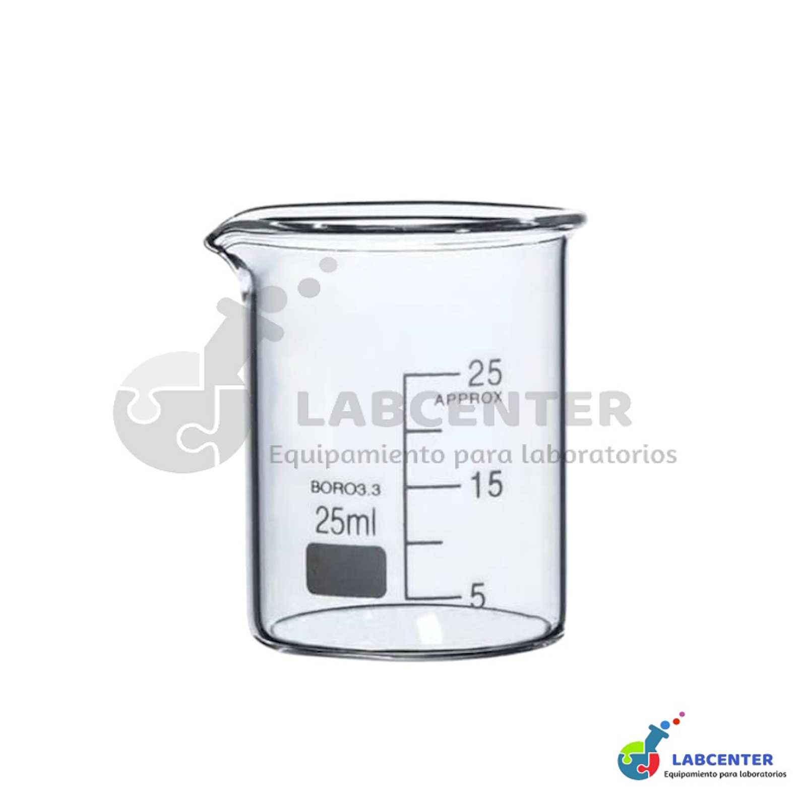 VASO PRECIPITADO VIDRIO FORMA BAJA 25 ML 1