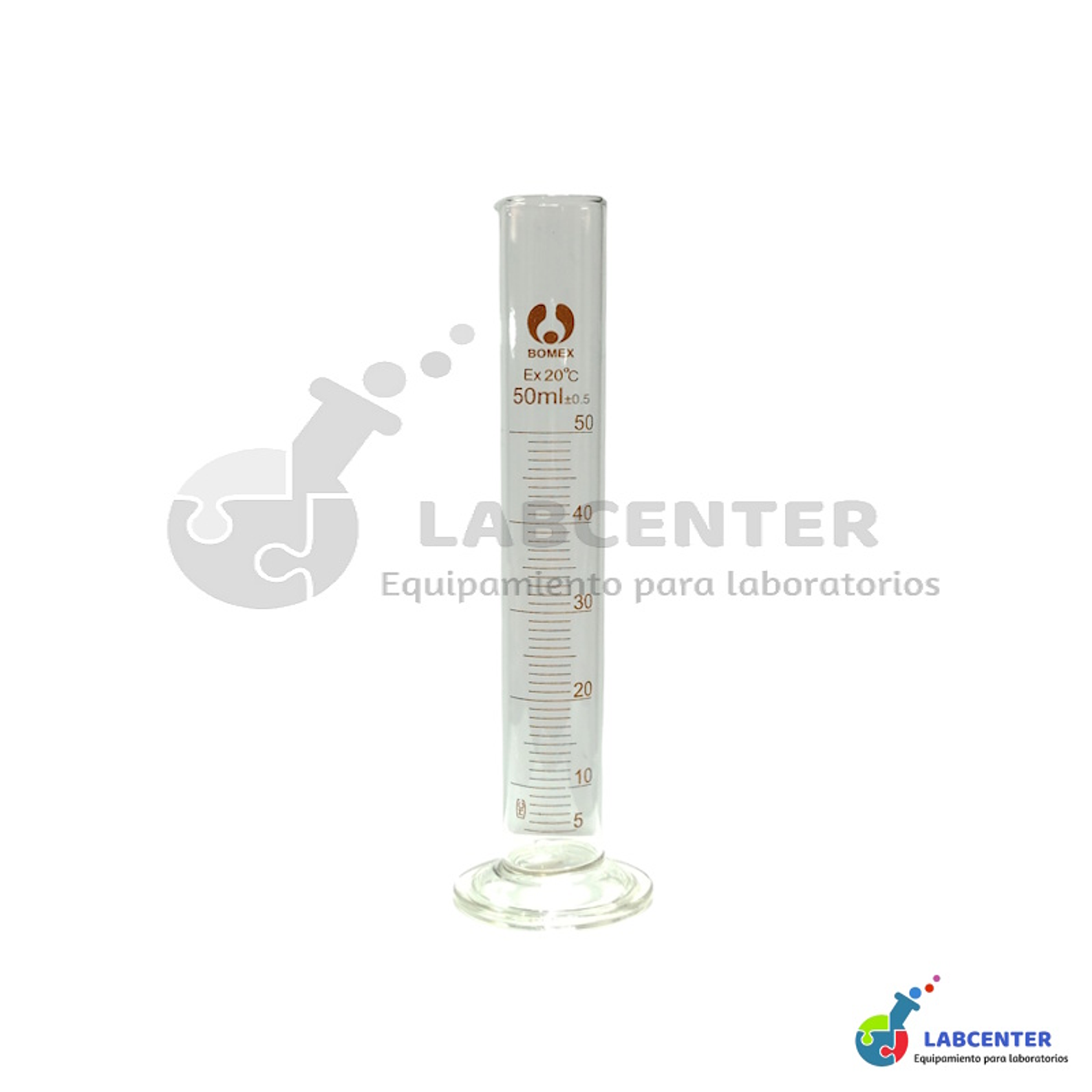 PROBETA VIDRIO BASE REDONDA 50 ML 1