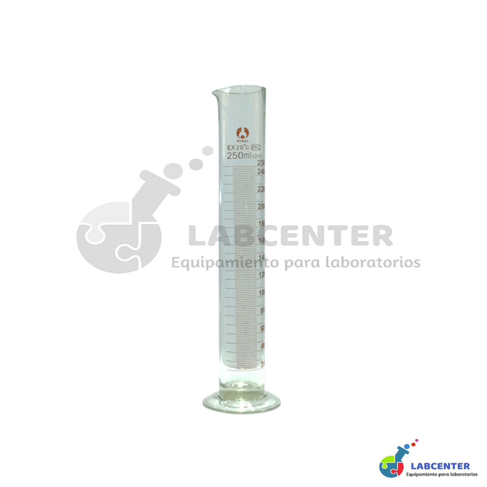 PROBETA VIDRIO BASE REDONDA 250 ML 1