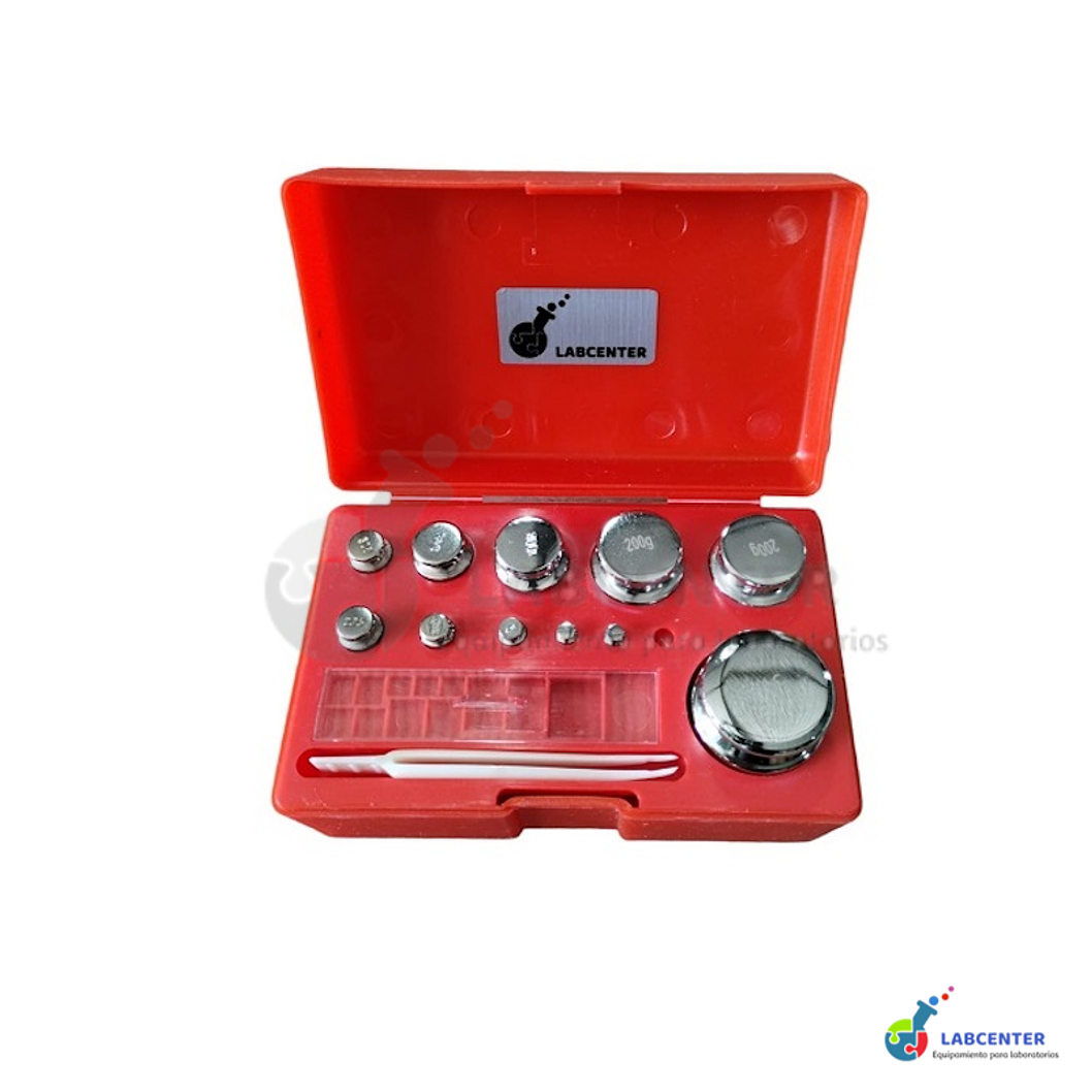 SET DE MASAS 1G A 500 GRS CROMADAS 1
