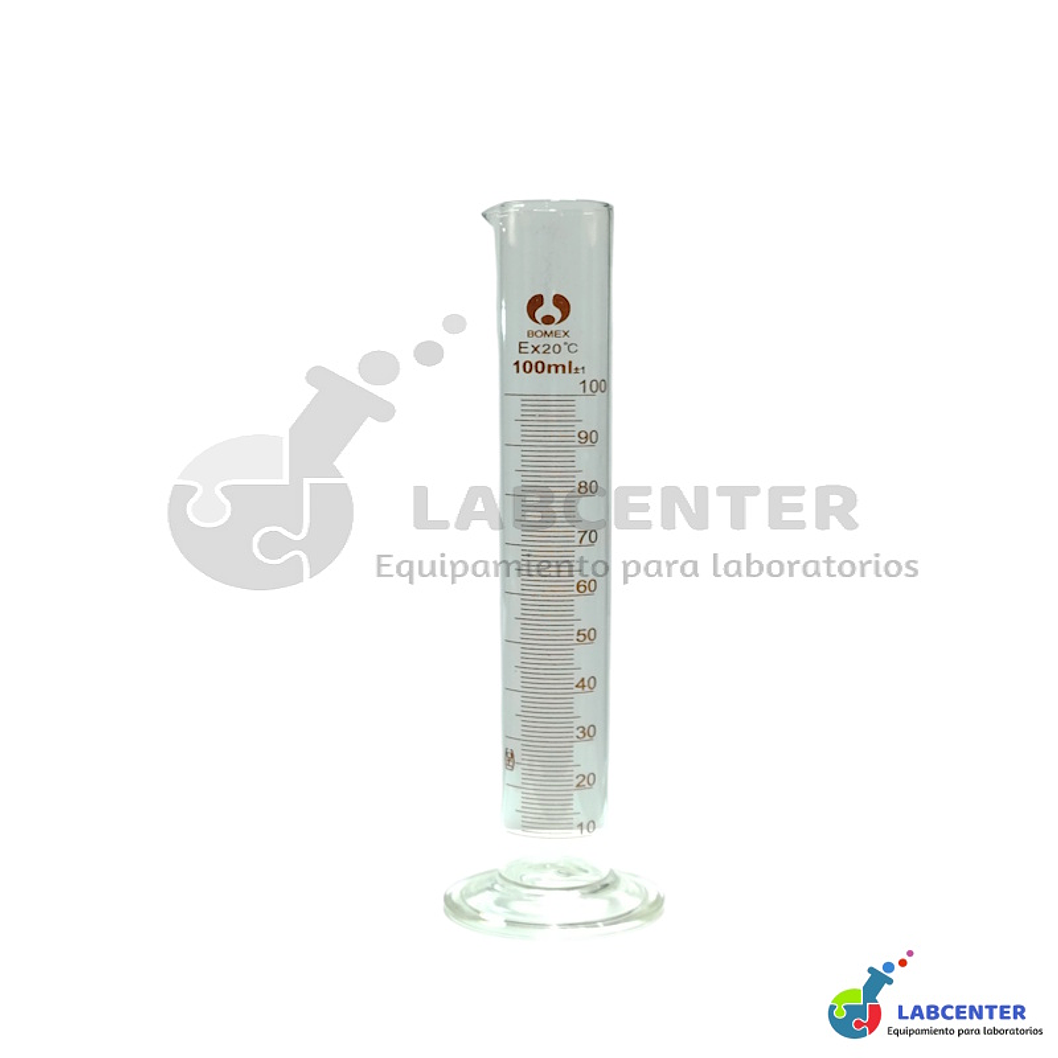 PROBETA VIDRIO BASE REDONDA 100 ML 1