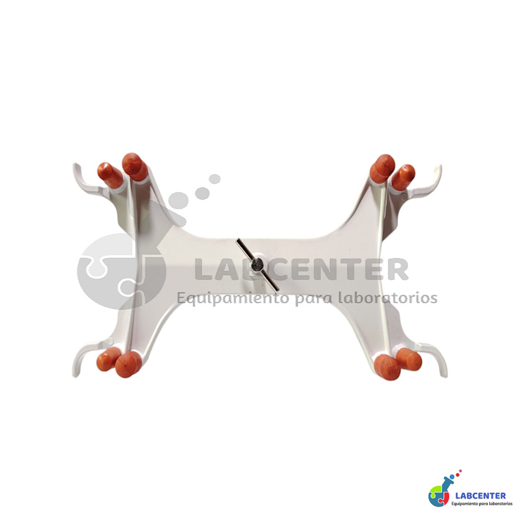 PINZA DOBLE PARA BURETA CON GOMA 1