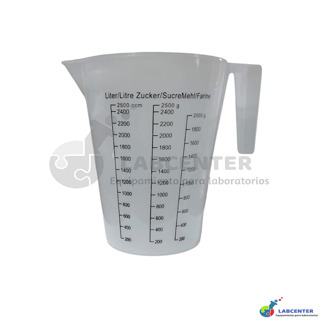 JARRO MEDIDOR DE PLASTICO 2500 ML 1