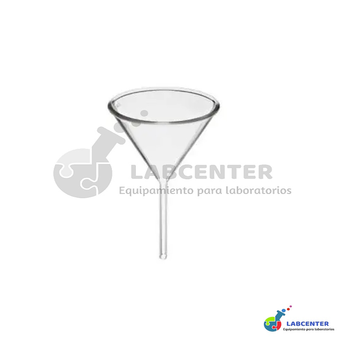 EMBUDO VIDRIO TALLO CORTO 120 MM 1