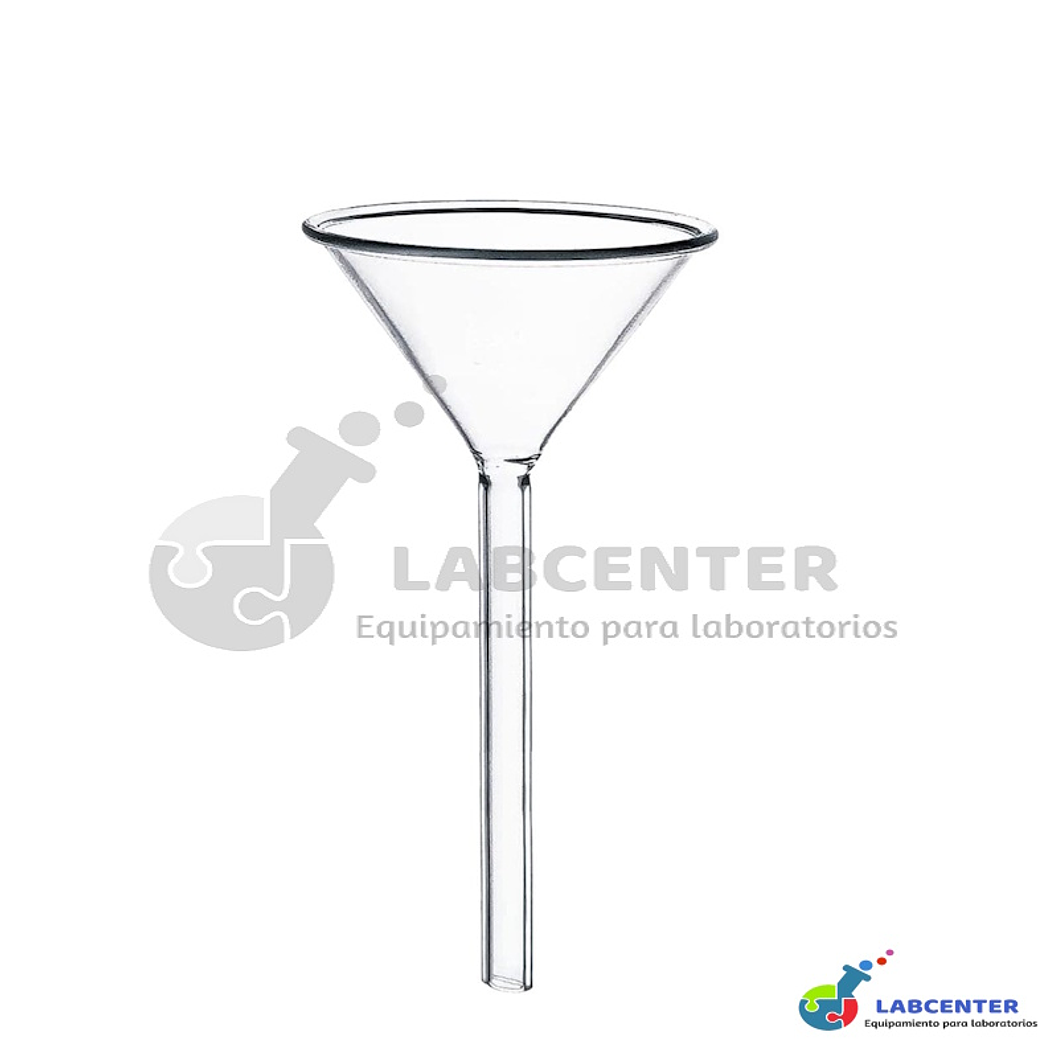 EMBUDO VIDRIO TALLO LARGO 120 MM 1