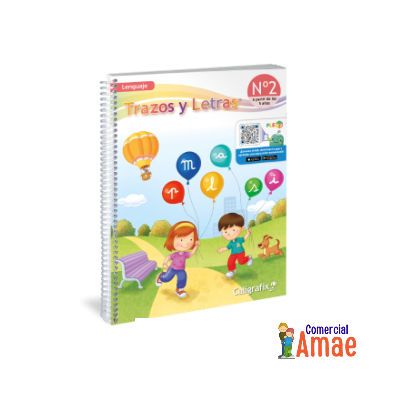 Libro Pre Escolar Trazos Y Letras N°2 Caligrafix
