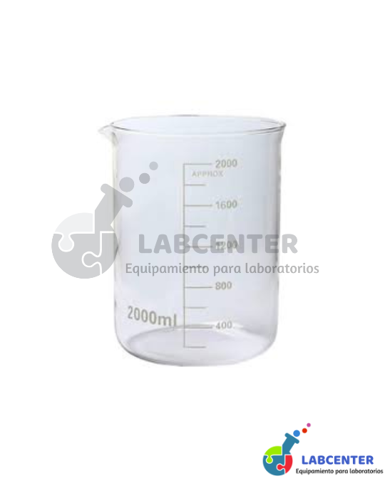 VASO PRECIPITADO FORMA BAJA 2000 ML
